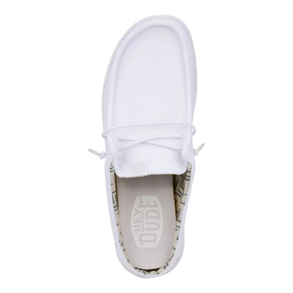 Wally Slip Stretch Canvas - White/White - Image 7